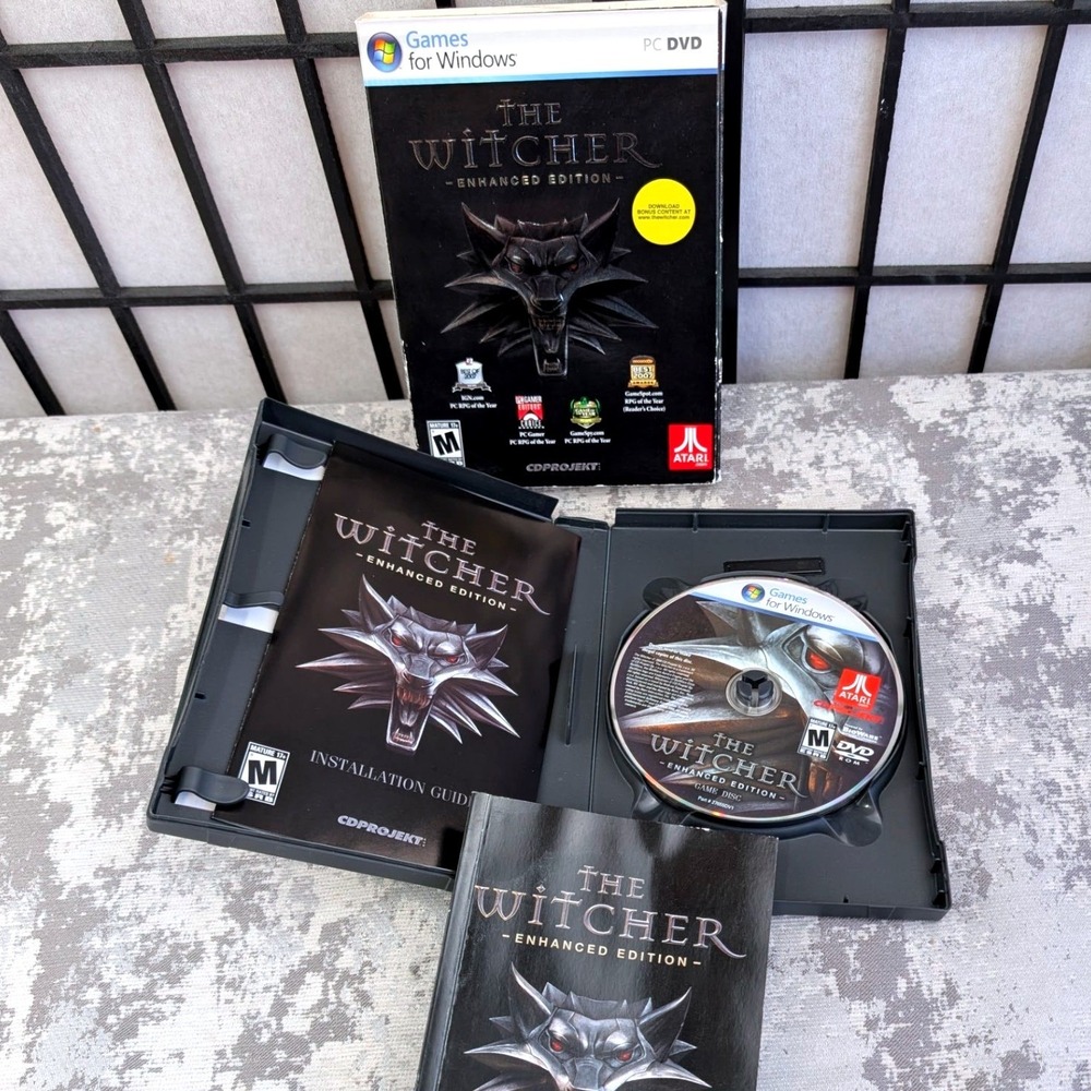 The Witcher Enhanced Edition PC Windows Game Atari CD Projekt Red 2008 Complete
